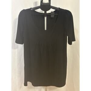 Context Black Women's size L 1/2 Sleeve Blouse